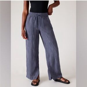 Athleta Linen Wide Leg Retreat Pants